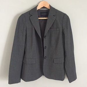 Banana Republic Gray Pinstripe Blazer Suit Jacket